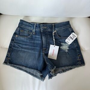 Brand New Good American Cut Off Denim Shorts